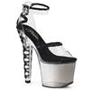 Pleaser - LOVESICK712T Sandale à bride à la cheville, Pole dance chaussures - Chaussures de pole dance - Transparent/Noir Product image